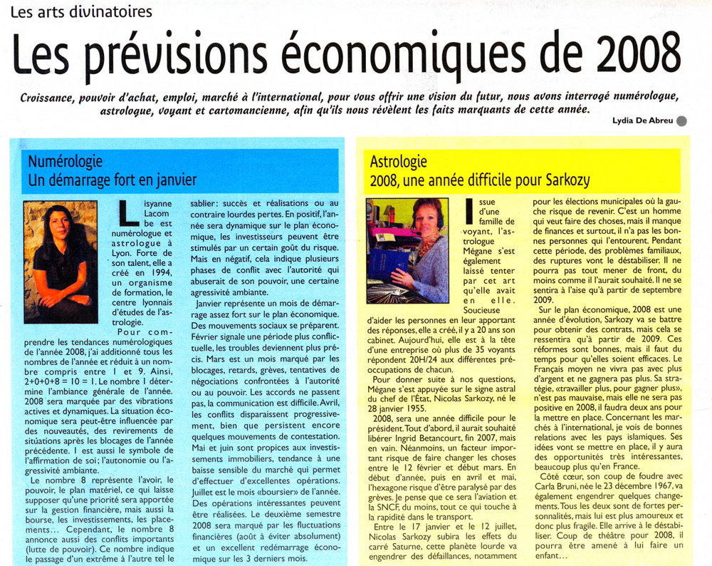 Article "Le courrier Economie"