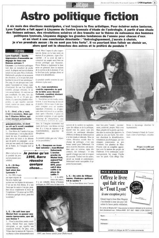 Lyon Capitale Janvier 1995